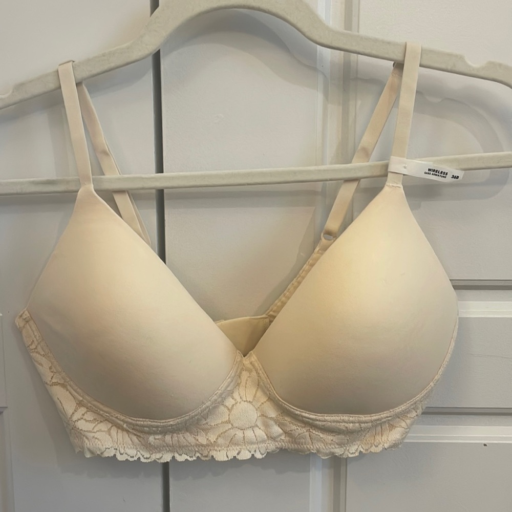 Aerie Real Chill Sunnie Wireless Lightly Lined Bloom Lace Bra